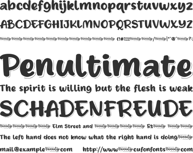 Honey Ponds Personal Use font preview