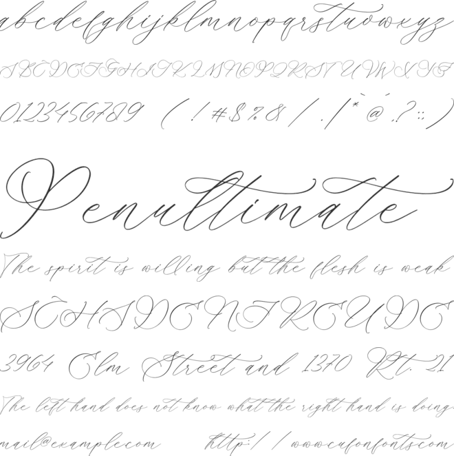 Ramsttale Chelliria font preview
