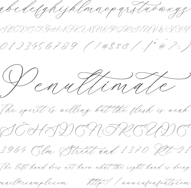 Ramsttale Chelliria font preview