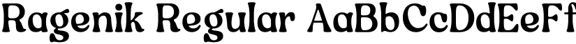 Ragenik Regular font