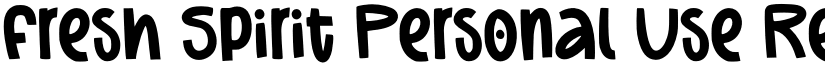 Fresh Spirit Personal Use Regular font