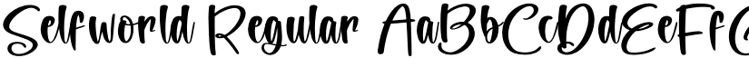 Selfworld Regular font