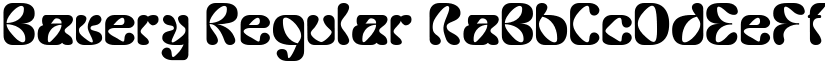 Bavery Regular font