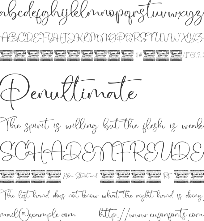 Blinsithar font preview