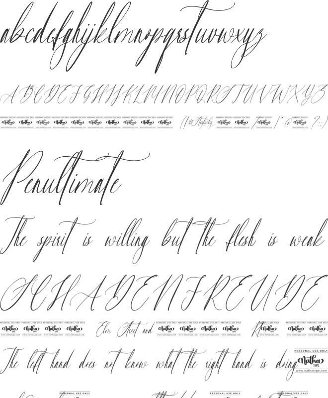 Staylucky Personal Use font preview