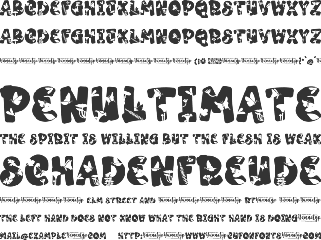 Playful Garden Personal Use font preview