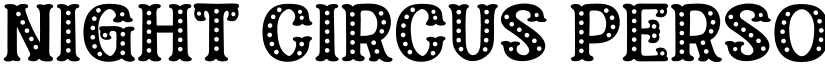 Night Circus Personal Use Regular font