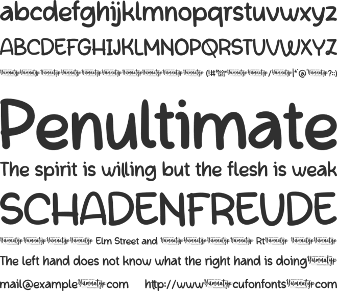 Meow Tails Personal Use font preview