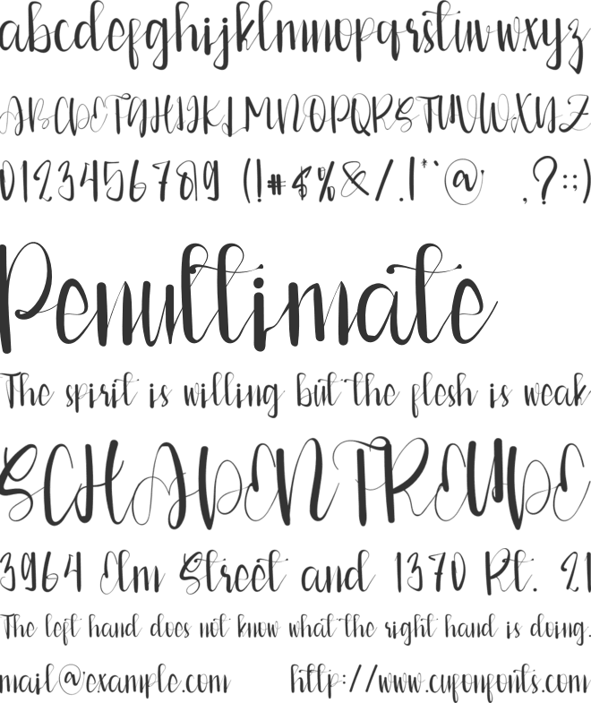 Womenlove font preview