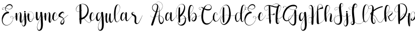 Enjoynes Regular font