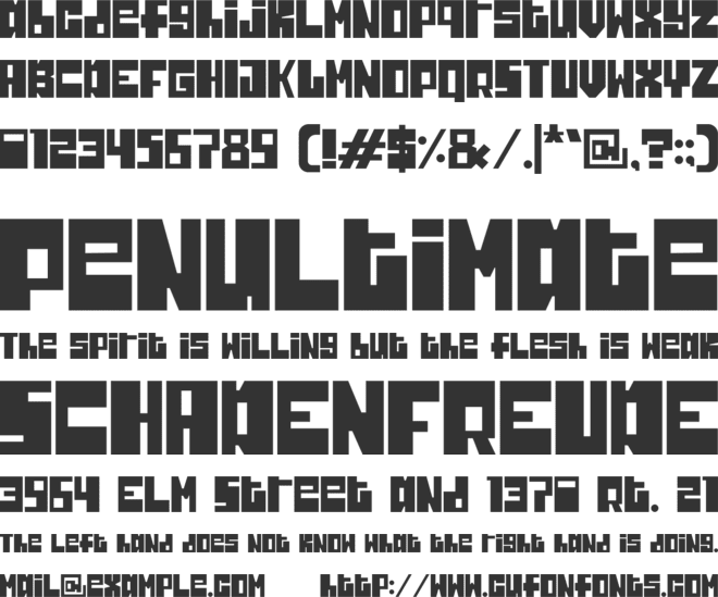 Jakusty Clean font preview