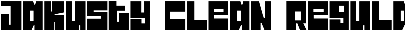 Jakusty Clean Regular font