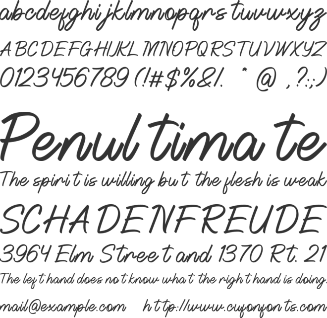 Holiday Season font preview