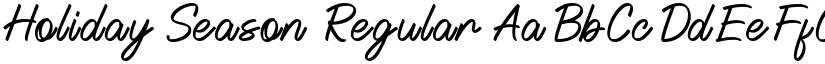 Holiday Season Regular font
