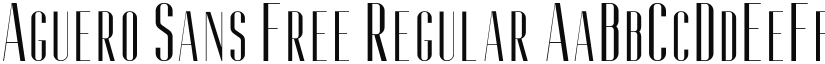 Aguero Sans Free Regular font