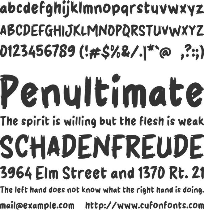 g Gunain font preview