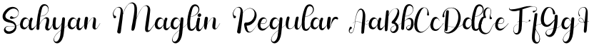 Sahyan Maglin Regular font