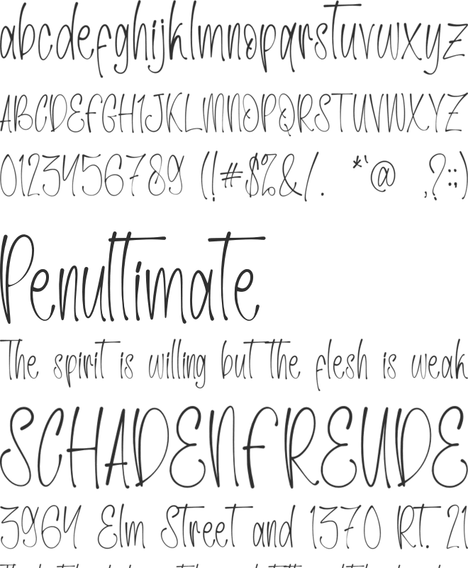 Cheerful Spring - Personal Use font preview