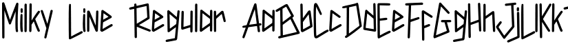 Milky Line Regular font