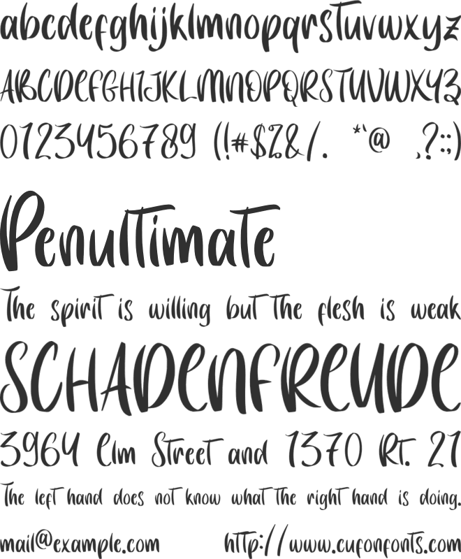 Going South - Personal Use font preview