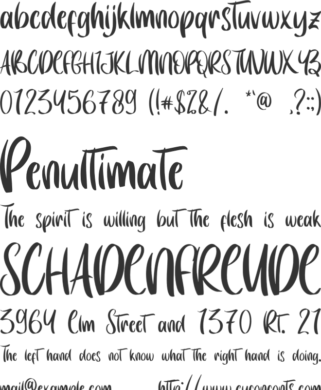Going South - Personal Use font preview