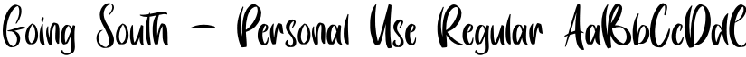 Going South - Personal Use Regular font