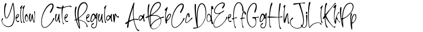 Yellow Cute Regular font