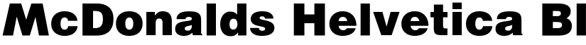McDonalds Helvetica Black font