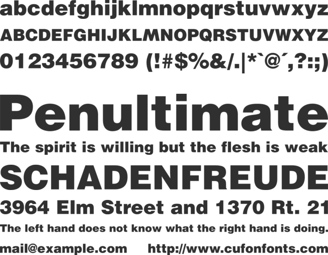 McDonalds Helvetica font preview