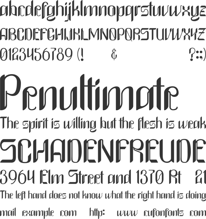Brighton font preview