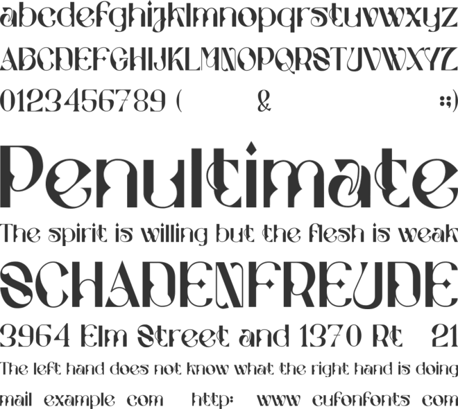 Stockhoolm font preview