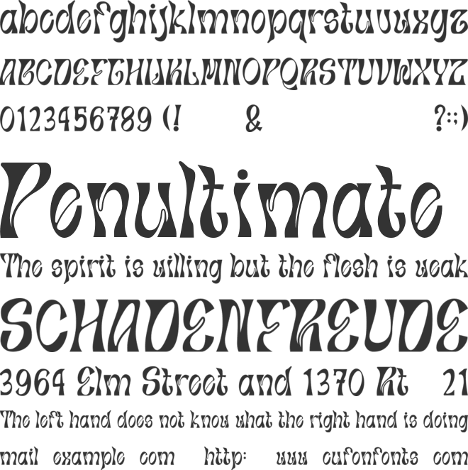 Bethlehem font preview