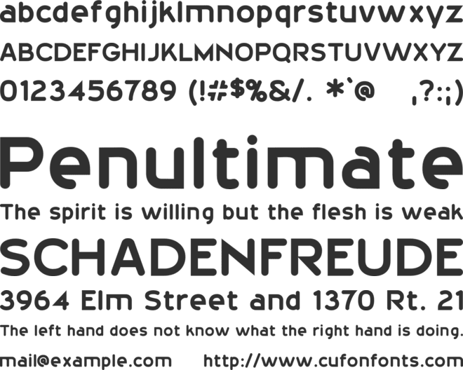 20thCenturyFont font preview