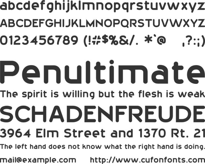 20thCenturyFont font preview