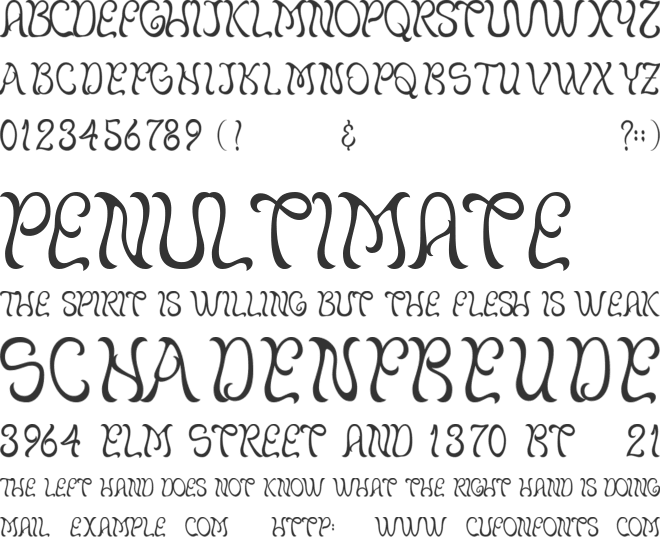 Kattalina font preview