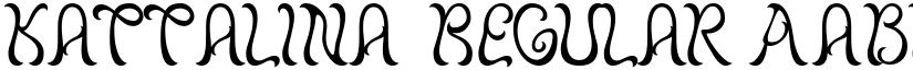 Kattalina Regular font
