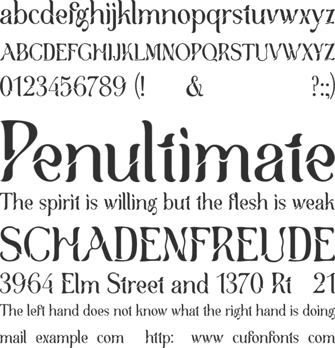 Brooklyn font preview