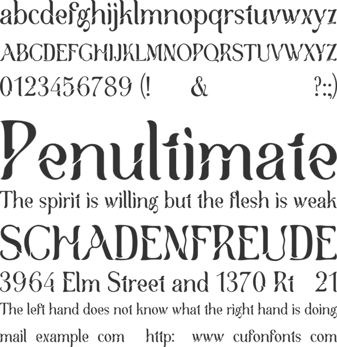 Brooklyn font preview