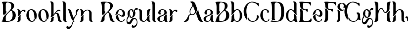 Brooklyn Regular font