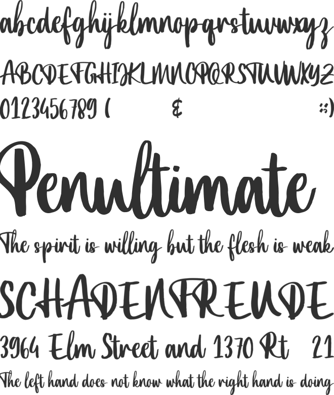 Bottanical font preview
