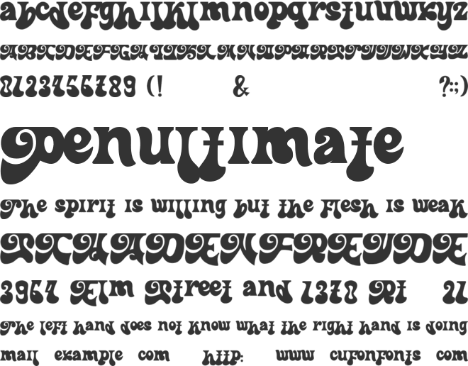 Retrock font preview