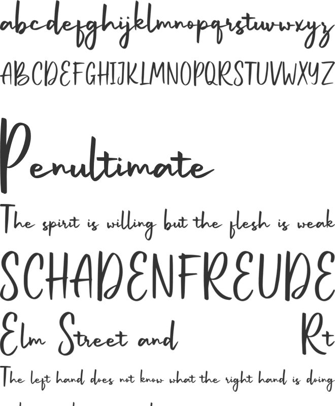 Belle Amour Free font preview