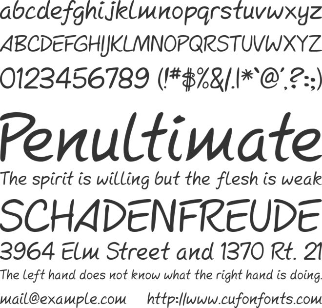 Mcgannahan font preview