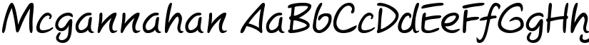 Mcgannahan font download