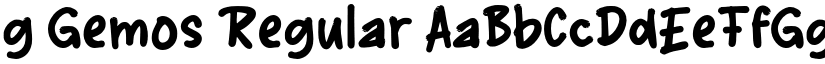 g Gemos Regular font