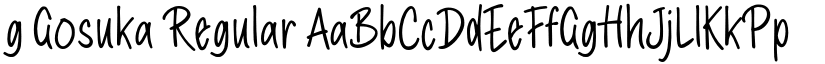 g Gosuka font download