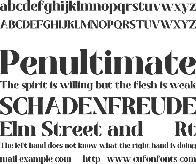 True Dream font preview