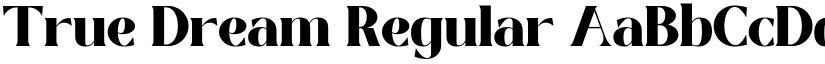 True Dream Regular font