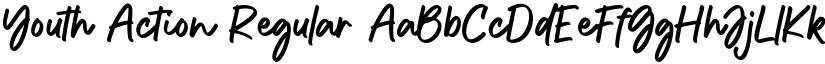 Youth Action Regular font