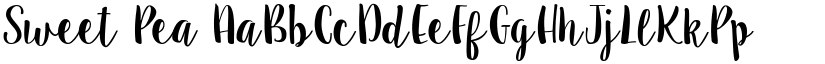 Sweet Pea font
